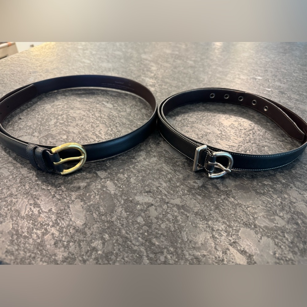 Coach Black Leather Belts size XL